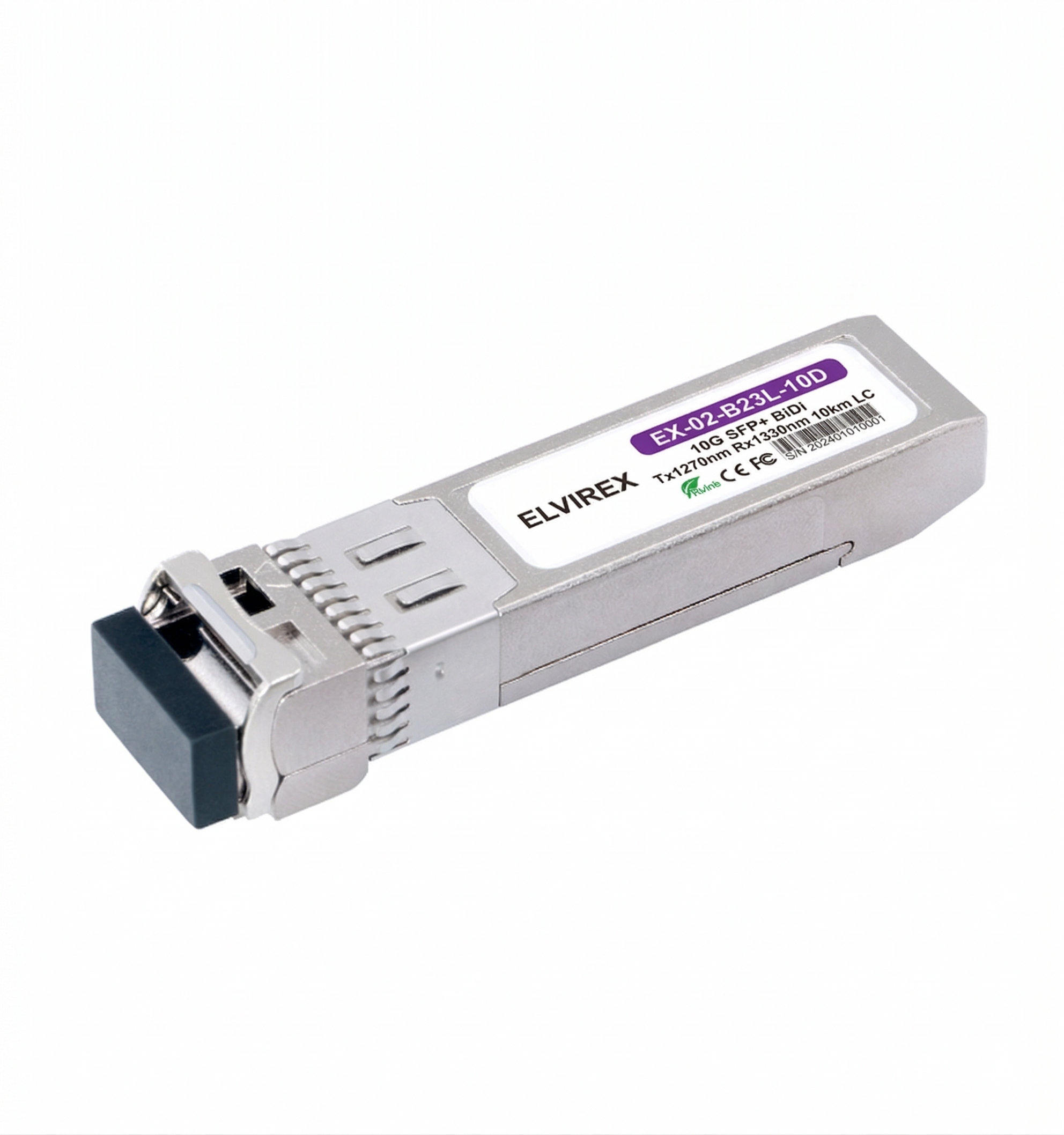 10G SFP+ BiDi Tx1270nm/Rx1330nm 10km LC