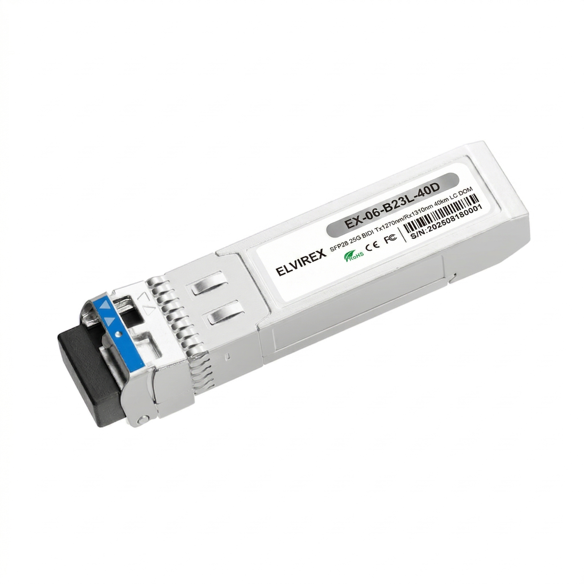 25G SFP28 BiDi Tx1270nm/Rx1310nm 40km LC