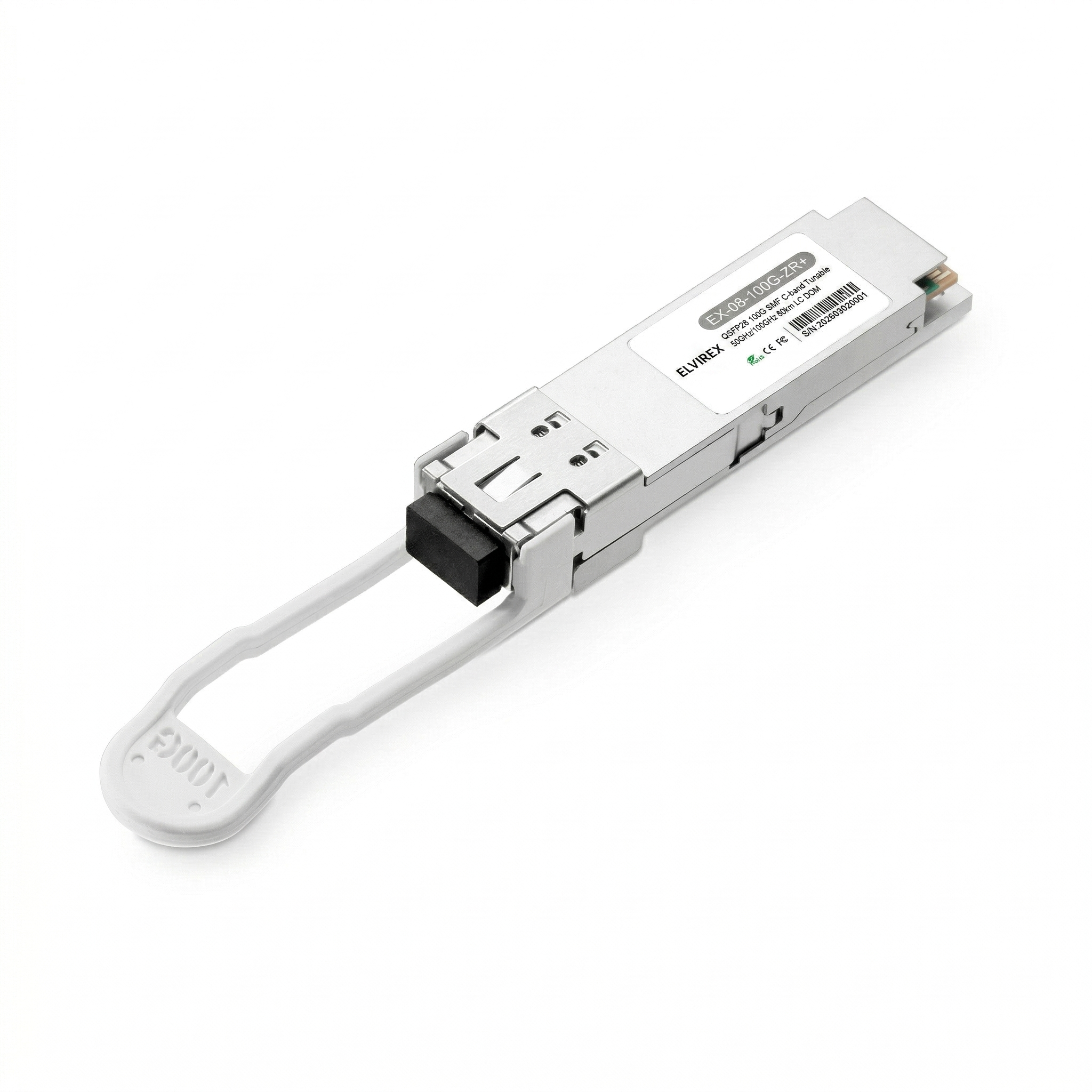 100G QSFP28 ZR+ 80km C-Band Tunable LC