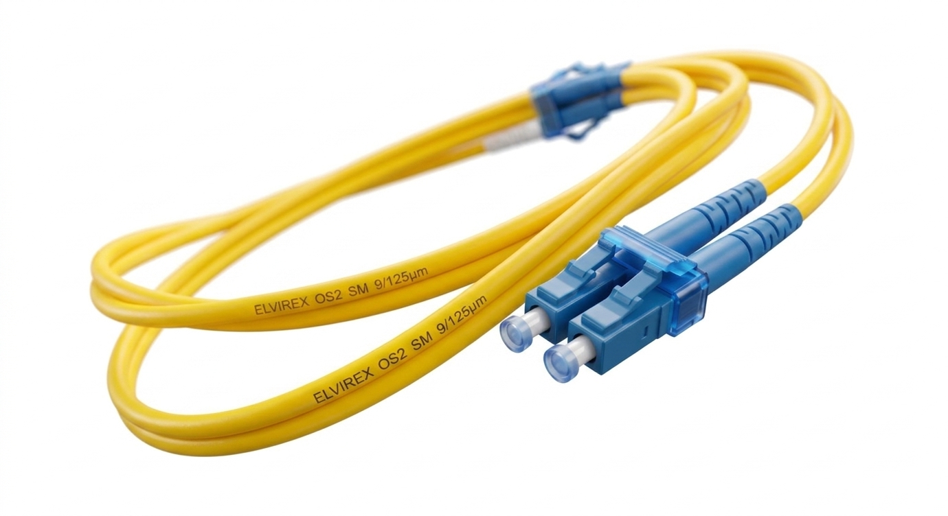 LC UPC to LC UPC Duplex OS2 Single Mode LSZH 2.0mm Fiber Optic Patch Cable