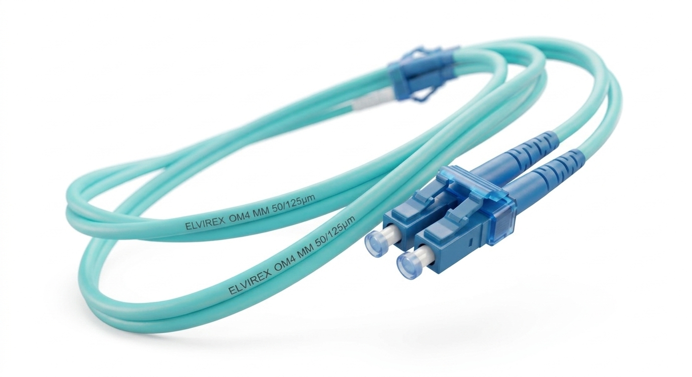 LC UPC to LC UPC Duplex OM4 Multi Mode LSZH 2.0mm Fiber Optic Patch Cable
